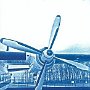 Fokker F 27 - Cyanotype